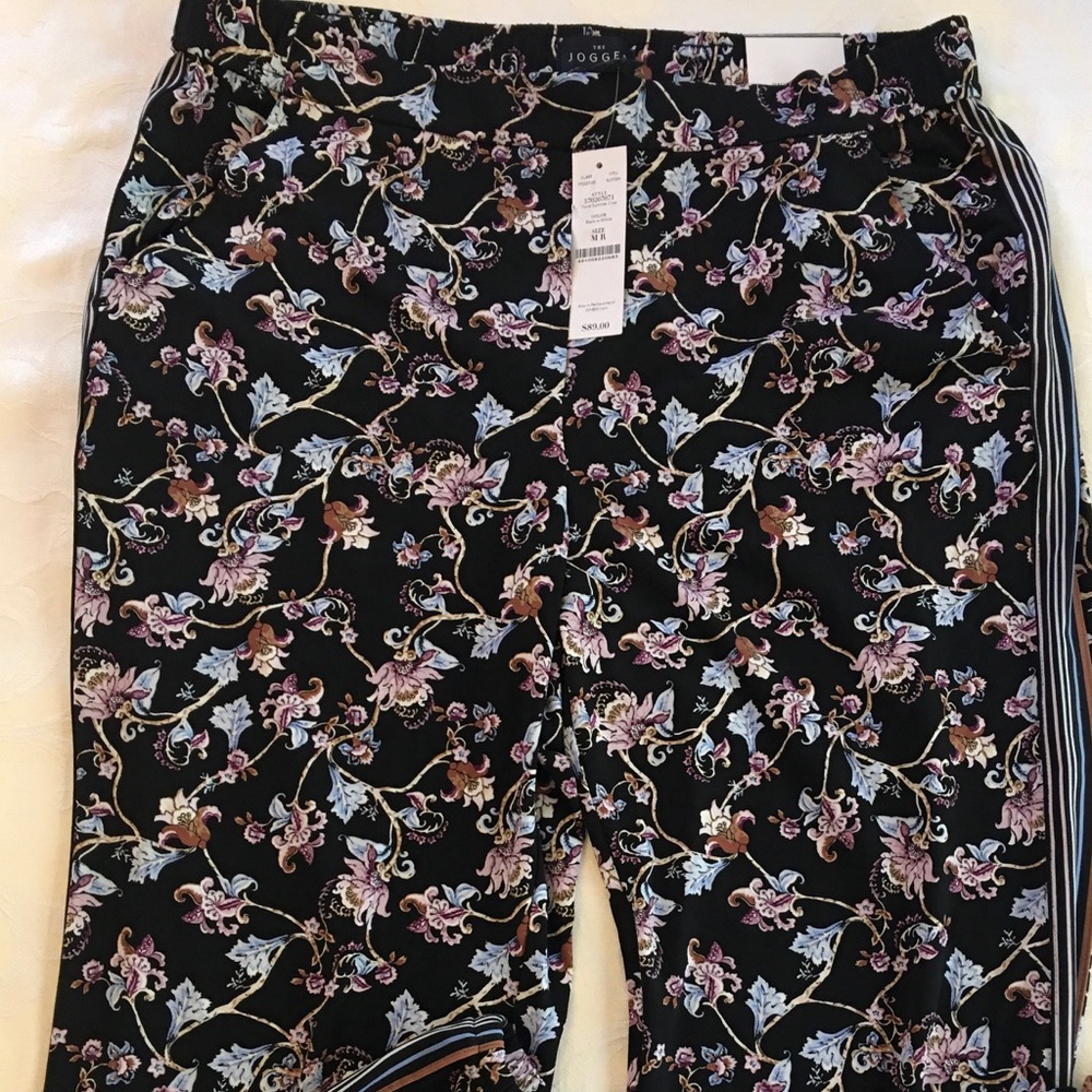 Floral Summer Crop pants Sz MR